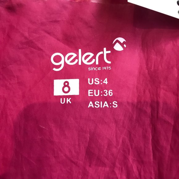 Gelert Waterproof Jacket Pink Ladies Sz 8 Hooded Lightweight Packaway Rain Coat - Picture 9 of 11